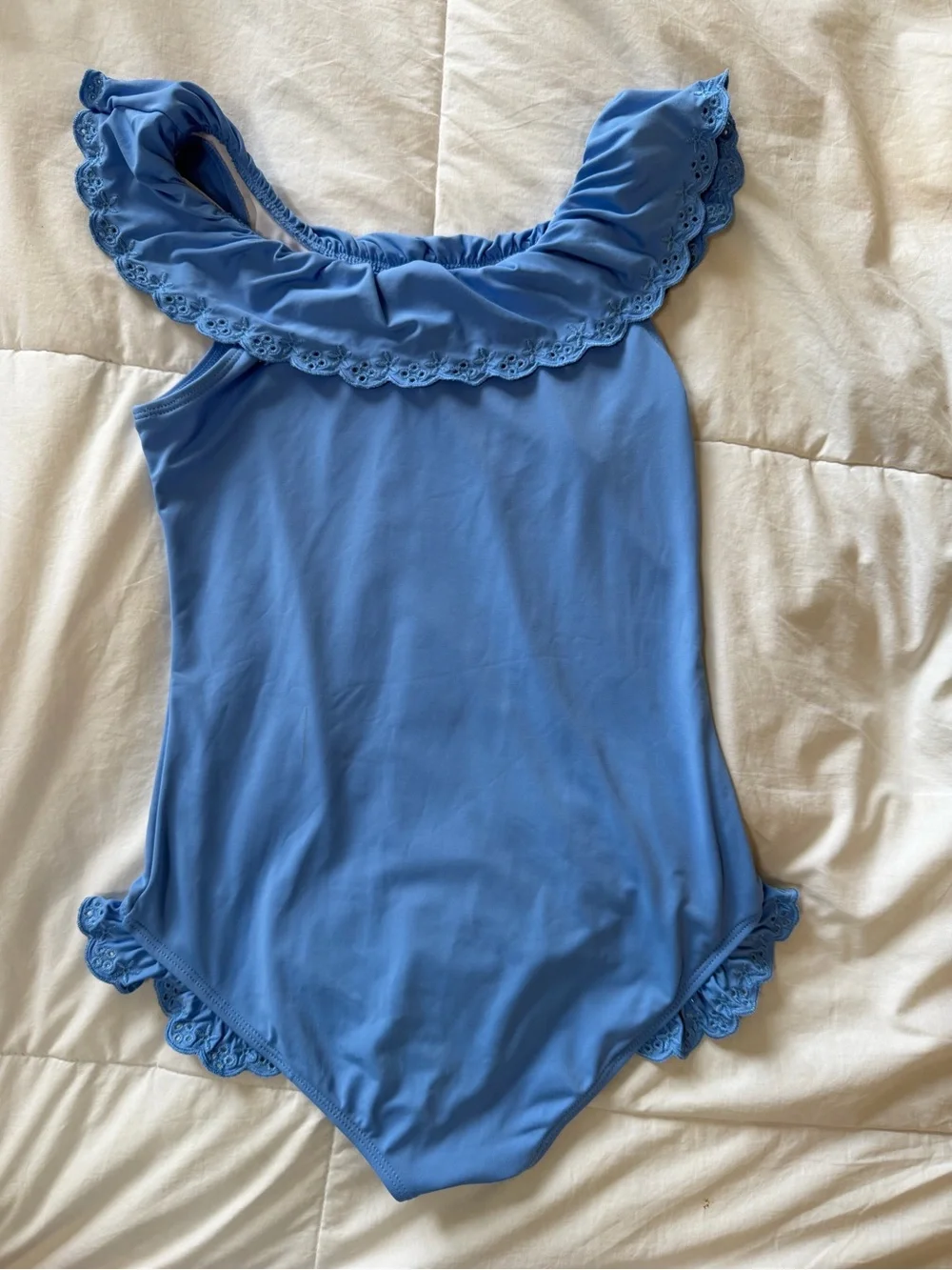 TBBC Blue Ruffle One-Piece Swimsuit